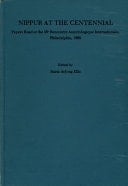Nippur at the Centennial Papers Read at the 35e Rencontre Assyriologique Internationale, Philadelphia, 1988