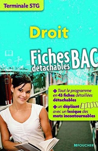 Droit Fiches détachables BAC