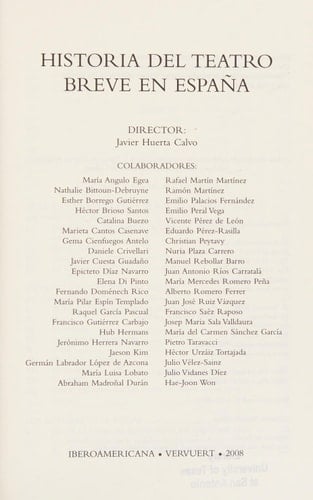 Historia del teatro breve en España