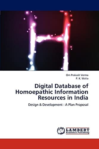Digital Database of Homoepathic Information Resources in India