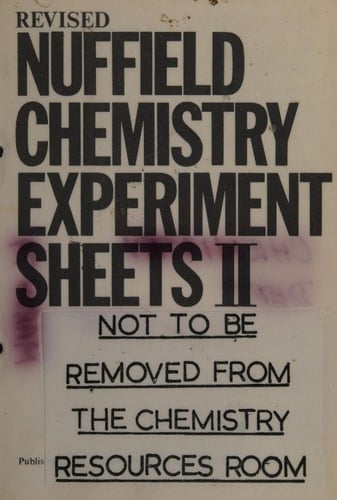 Revised Nuffield chemistry experiment sheets