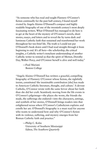 Flannery O'Connor Fiction Fired by Faith