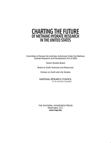 Charting the Future of Methane Hydrate Research in the United States