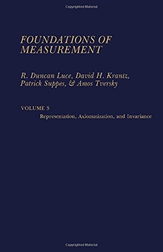 Foundations of Measurement: Volume 3