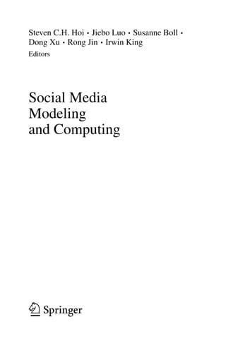 Social Media Modeling and Computing