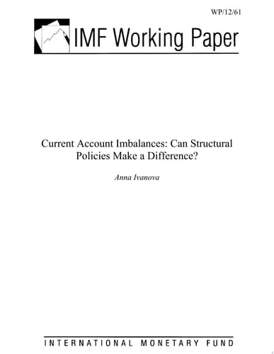 Current Account Imbalances Can Structural Policies Make a Difference?