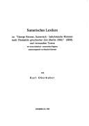 Abhandlung über die Künste d. 5. Abschn. aus d. Buch Muqaddima ("Prolegomena")