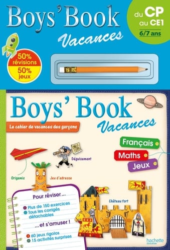 Boys' Book vacances du CP au CE1 6/7 ans