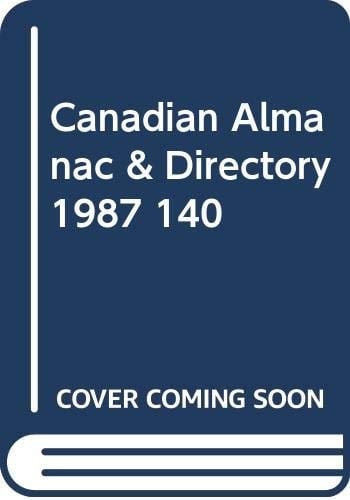 Canadian Almanac & Directory 1987 140