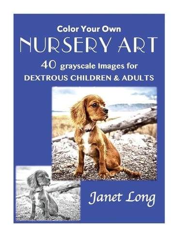 Color Your Own NURSERY ART 40 Grayscale Images for Animal Lovers