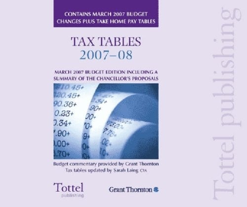 Tax Tables 2007