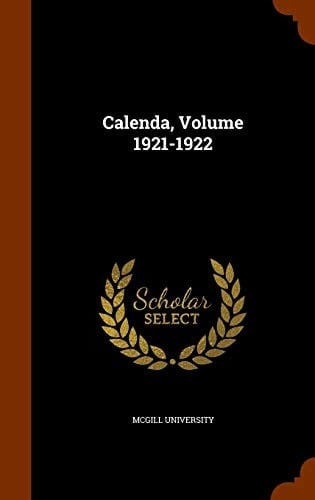 Calenda, Volume 1921-1922