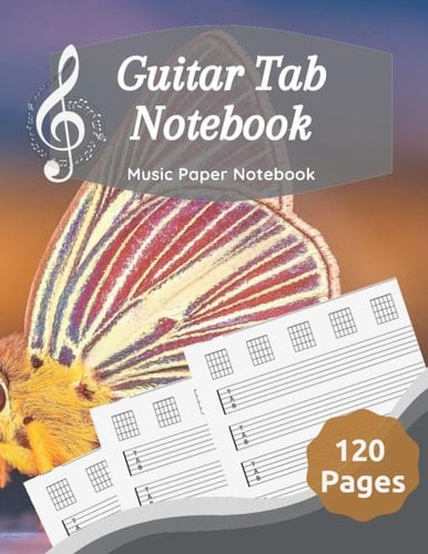 Guitar Tab Notebook: Music Paper Notebook, Blank Guitar Tablature Music Note / 120 Pages / 8.5 x 11 / Notebook N16