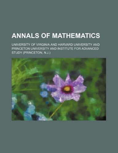 Annals of mathematics