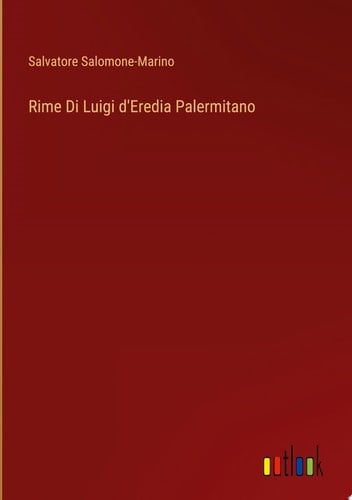 Rime Di Luigi d'Eredia Palermitano