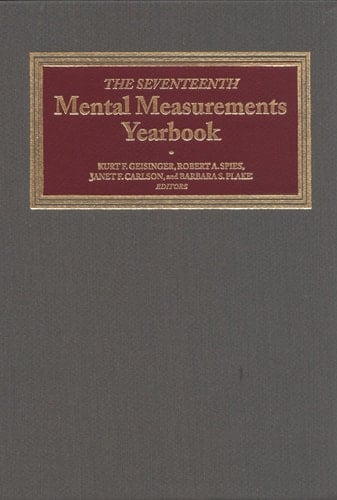 The Seventeenth Mental Measurements Yearbook