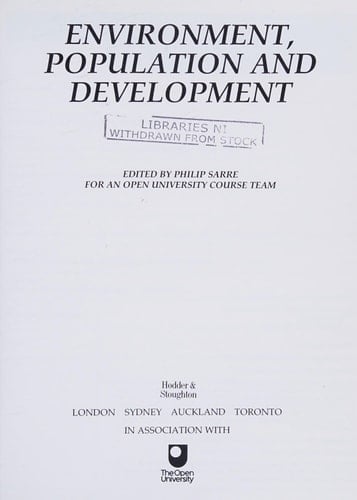 Environment, Population and Development
