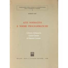 Atti normativi e norme programmatiche