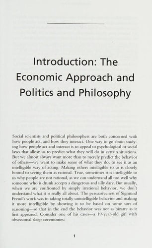 On Philosophy, Politics, and Economics (Wadsworth Philosophical Topics)
