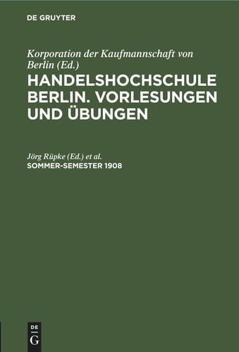 Sommer-Semester 1908