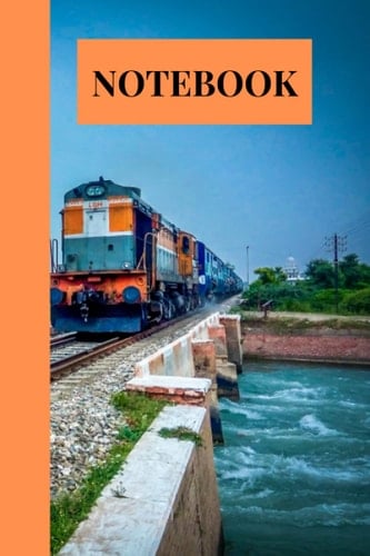 Notebook: Awesome Train Blank Lined Journal