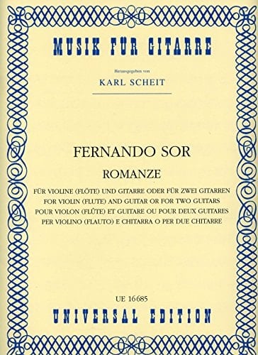Romanze für Violine (Flöte) und Gitarre oder für zwei Gitarren
