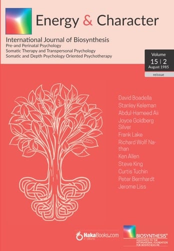 Energy & Character - Volume 15 Nº2: August 1985 - International Journal of Biosynthesis