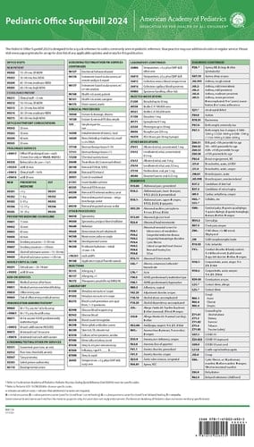 Pediatric Office Superbill 2024