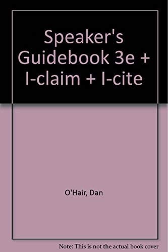 Speaker's Guidebook, 3rd Edition & I-Claim & I-Cite