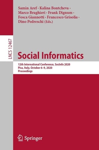 Social Informatics 12th International Conference, SocInfo 2020, Pisa, Italy, October 6–9, 2020, Proceedings
