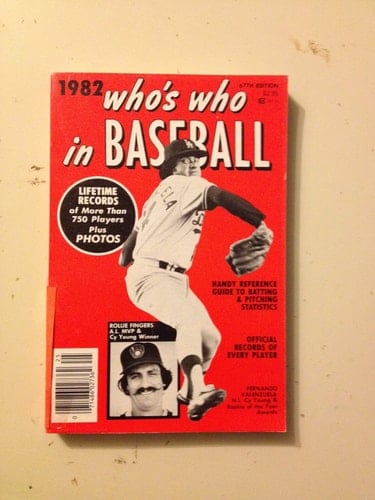 1982 Who's Who in Baseball