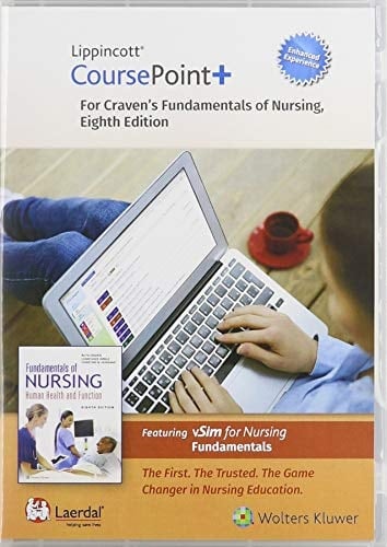 Craven's Fundamentals of Nursing Lippincott Coursepoint+ Access Code Human Health and Function