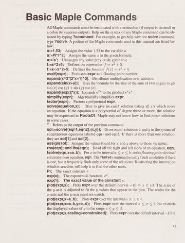 Reform Calculus Maple Lab Manual
