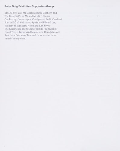 PETER DOIG (PAPERBACK) /ANGLAIS