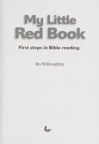 My Little Red Book First Steps in Bible Reading