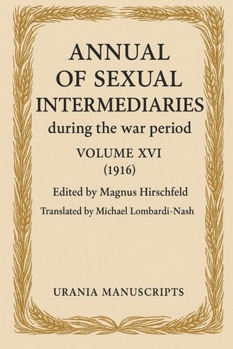 Annual of Sexual Intermediaries Volume XVI (1916)