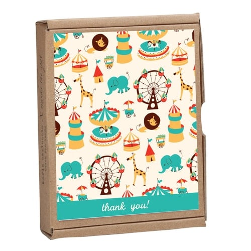 Circus Fun: GreenThanks: Eco Boxed Thank You Cards
