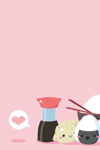 Kawaii Sushi Dot Matrix Notebook