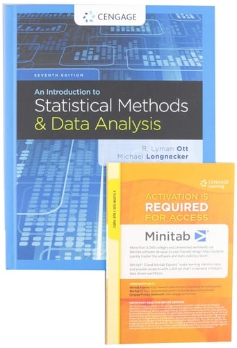 An Introduction to Statistical Methods and Data Analysis + Minitab, 12-month Access