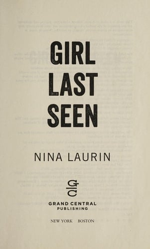 Girl Last Seen A gripping psychological thriller with a shocking twist