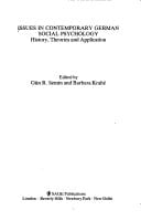Issues in Contemporary German Social Psychology: History, Theories and Applications