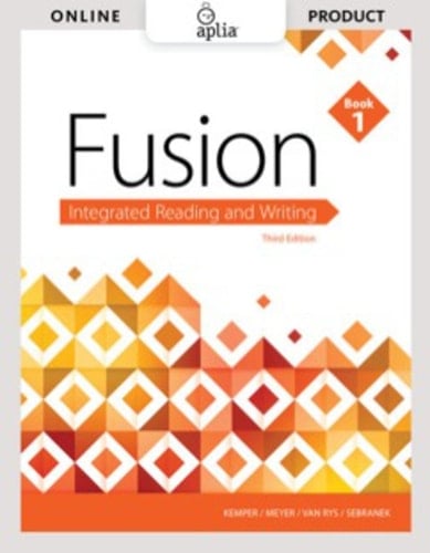 Aplia for Kemper/Meyer/Van Rys/Sebranek's Fusion: Integrated Reading and Writing, Book 1, 3rd Edition [Instant Access], 1 term