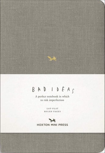 A Notebook for Bad Ideas (grey/lined) A perfect notebook in which to risk imperfection