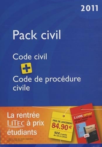 Pack Civil Code civil 2011, Code de procédure civile 2011