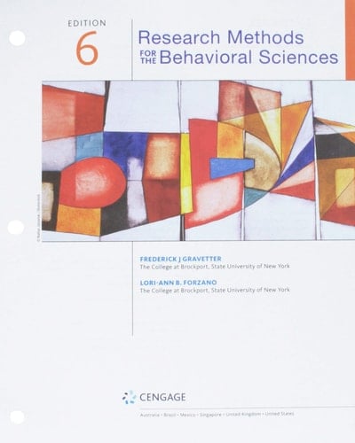 Research Methods for the Behavioral Sciences