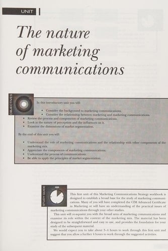 Marketing Communications Strategy 1996-97