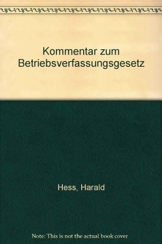 Kommentar zum Betriebsverfassungsgesetz