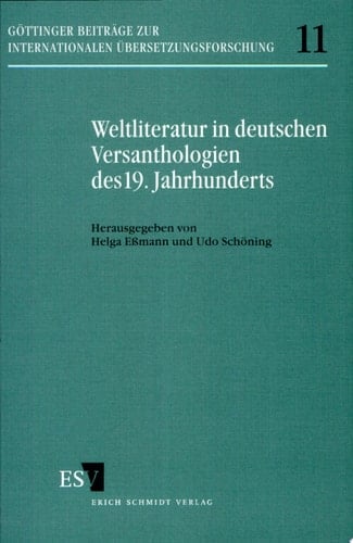 Weltliteratur in deutschen Versanthologien des 19. Jahrhunderts