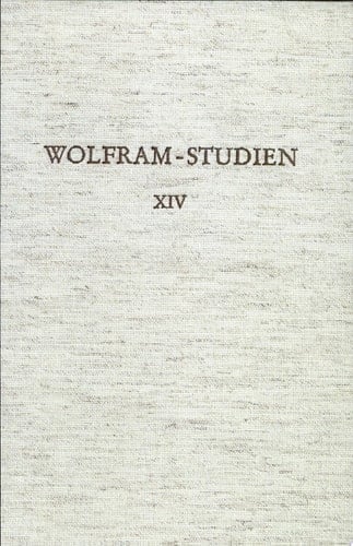 Wolfram-Studien XIV Übersetzen in Mittelalter Cambridger Kolloquium 1994