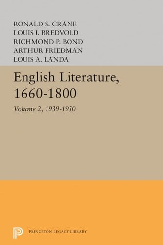 English Literature, Volume 2 1939-1950